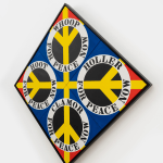 Robert Indiana, Four Diamond Peace (Blue), 2003
