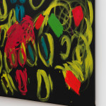 Judith Bernstein, Death Heads (Four Eyes), 2024