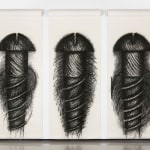 Judith Bernstein, Three Panel Vertical, 1977