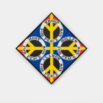 Robert Indiana, Four Diamond Peace (Blue), 2003