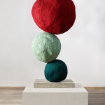 Annie Morris, Stack 3, Cadmium Red, 2023