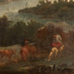 detail of a Painting of Herdsmen