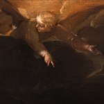 Detail of a painting representing an angel