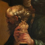Detail of a painting with one of the Three Wise Men