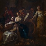 Hendrick Govaerts, Studio di scultori tra rovine classiche con le allegorie della storia e della geografia
