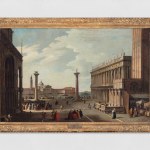 An oil painting of a Venetian scene.