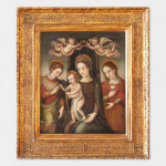 painting of the Madonna and Child, St Catherine and St Mary Magdalene