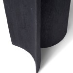 Detail of abstract wooden sculpture.