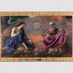 Painting depicting the Eternal Father and Christ on a heavenly background.
