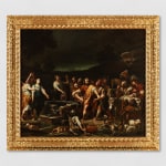 Painting depicting Moses defending the daughters of Jetro