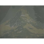 Perforated poster representing the Matterhorn