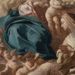 Painting depicting the Coronation of Saint Rose of Lima