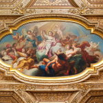 Ceiling painting representing Biblical Allegory