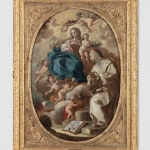 Painting depicting the Coronation of Saint Rose of Lima