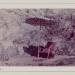 Photograph of a parasol and deckchair