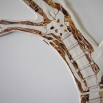 sculpture representing a backbone