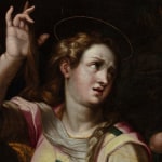 Detail of painting of Magdalene's face