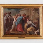 Detail of painting representing the gospel passage in which Christ heals the daughter of the Canaanite womanDetail of painting representing the gospel passage in which Christ heals the daughter of the Canaanite woman