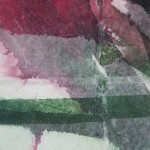 Abstract painting of a flower