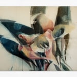Abstract painting of a flower