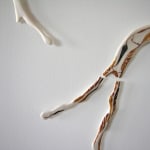 sculpture representing a backbone