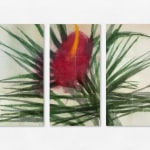 Abstract painting of a flower