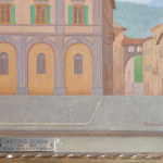 Detail of an oil painting of Città di Castello.