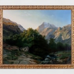 Silvio Allason, I primi raggi sul Monte Bianco, 1881