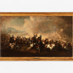 Ilario Giacinto Mercanti, detto lo Spolverini (Attribuito a), Battaglia di cavalieri