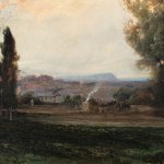 Painting of Villa Borghese in Rome
