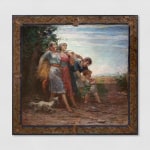 a painting painting depicting four figures
