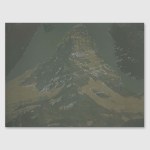 Perforated poster representing the Matterhorn