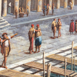Detail of a Venice painting