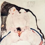 Egon Schiele, Reclining Woman in Robe, 1920