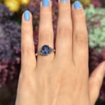 Diamond and Pink Diamond Rose Ring