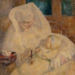 Julia Beatrice How, Nurse and Baby