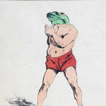 J. J. Grandville, The Swimmer, c. 1845