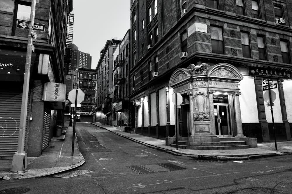 FUNERAL HOME, CHINATOWN, NEW YORK, 19 APRIL 2020, 2020