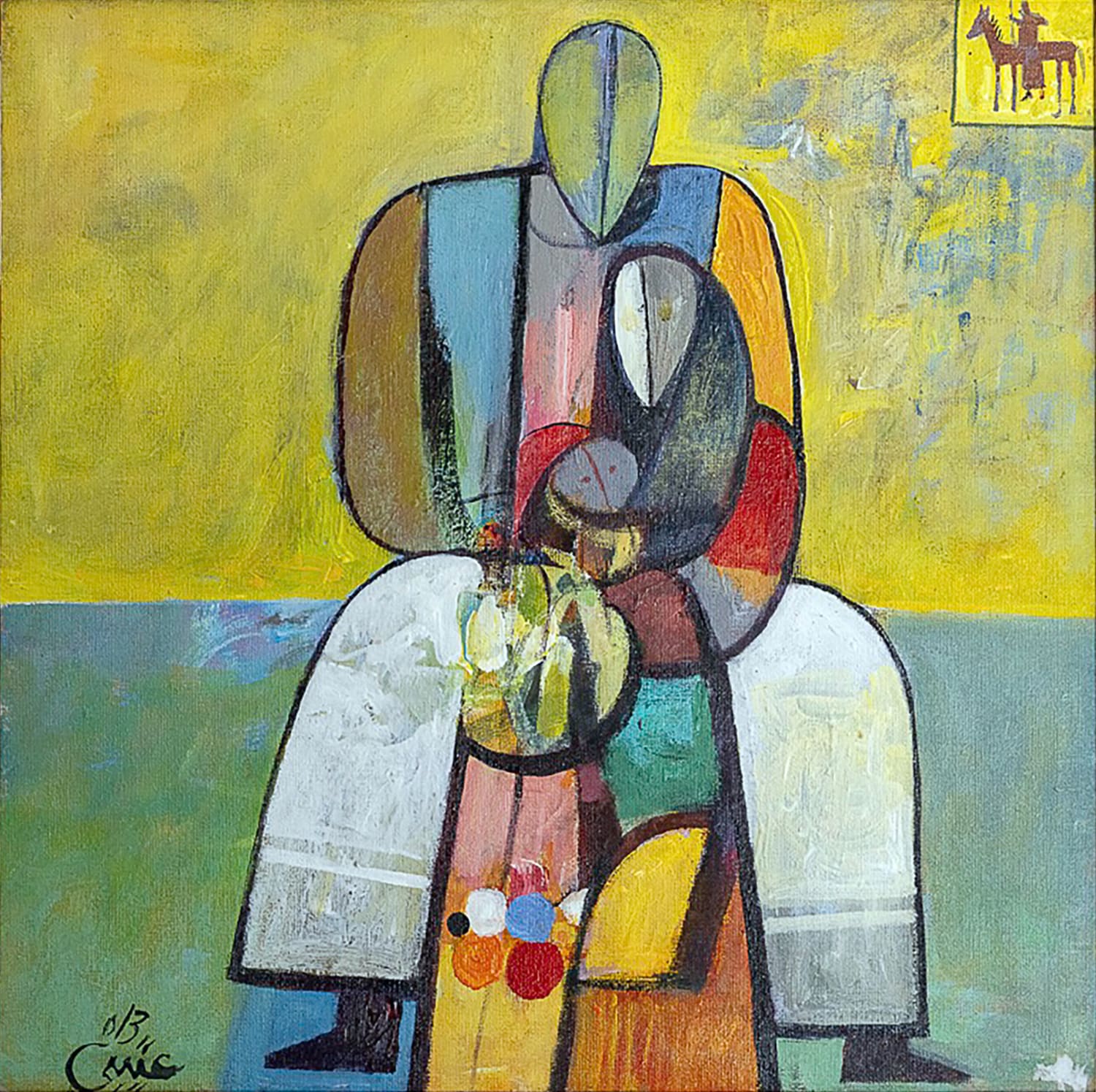 Mohamed Abdella Otaybi, 46x46cm, courtesy of Ms Lina Haggar