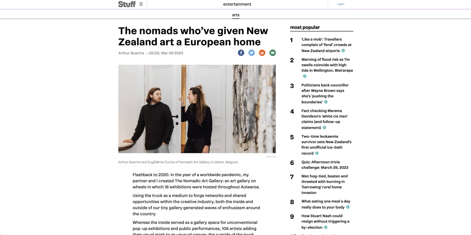 The nomads who've given New Zealand Art a European home