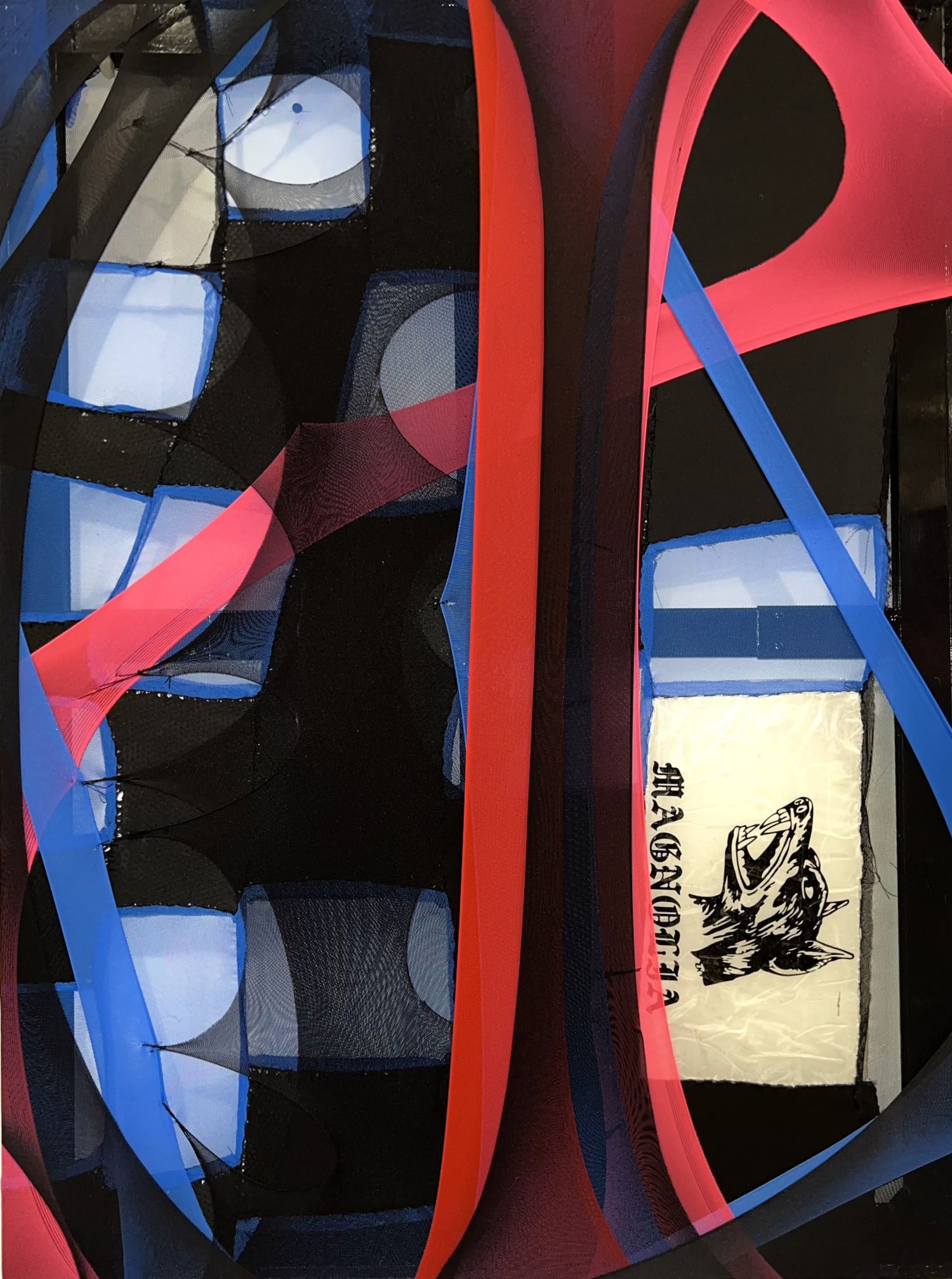 abstract fabric piece by Sam Branden