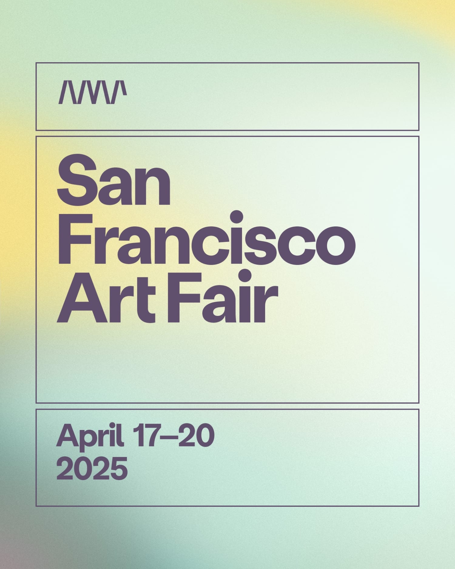 graphic poster that states "San Francisco Art Fair' on it
