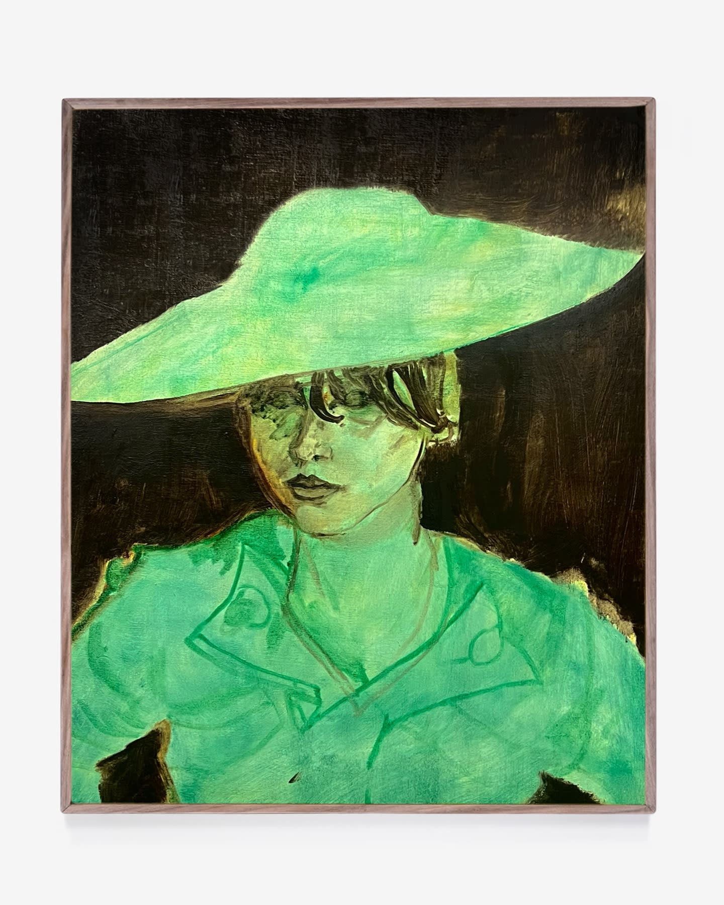 Loren Burke Sketch of Siena, 2025 Oil on canvas in walnut frame 20 1/2 x 24 1/2 x 1 1/2 in. 52.1 x 62.2 x 3.8 cm