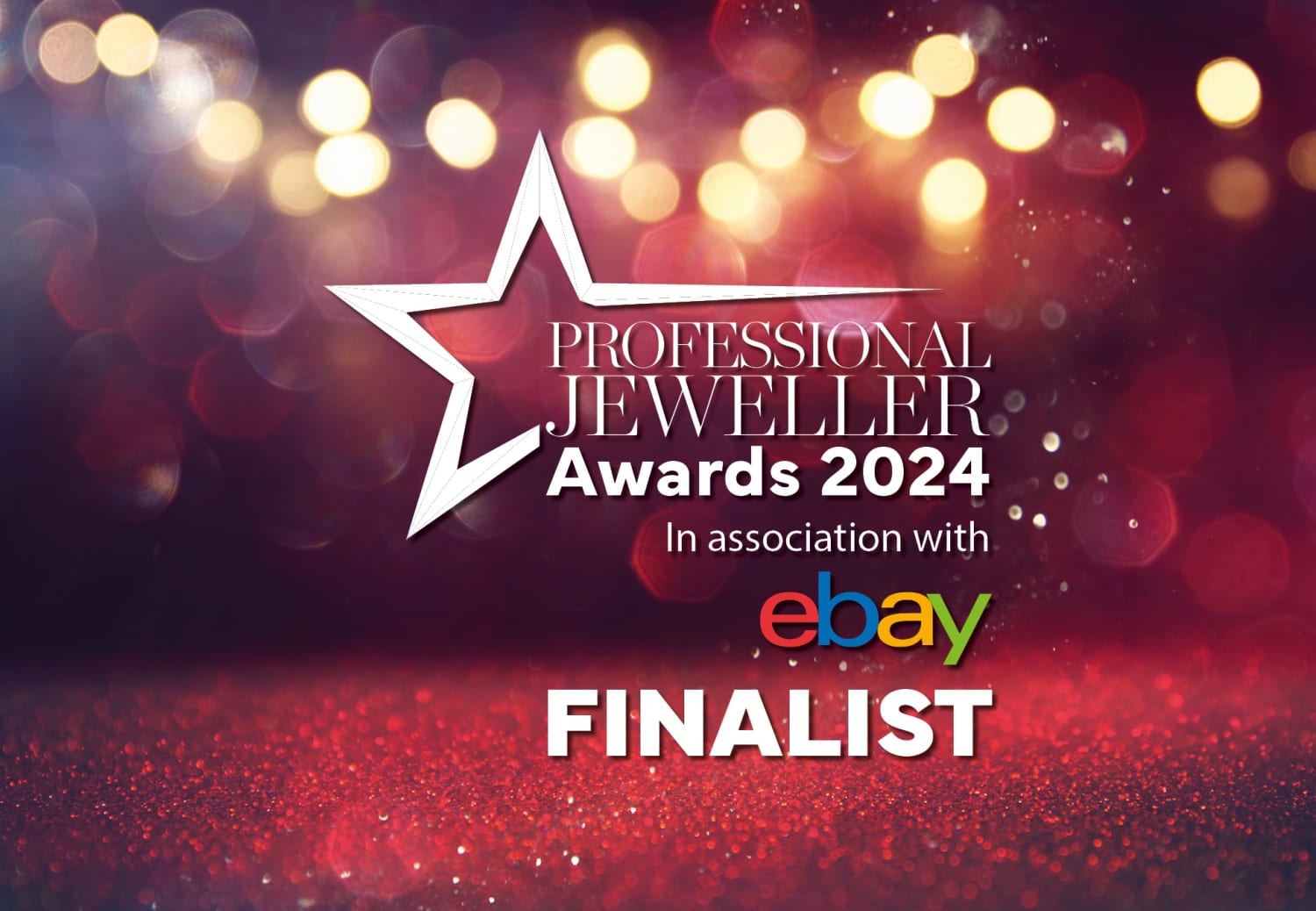 Professional Jewellers Awards 2024 finalist logo. Aril Jewels has been nominated as a finalist in the Emerging Jewellery Brand of the Year category