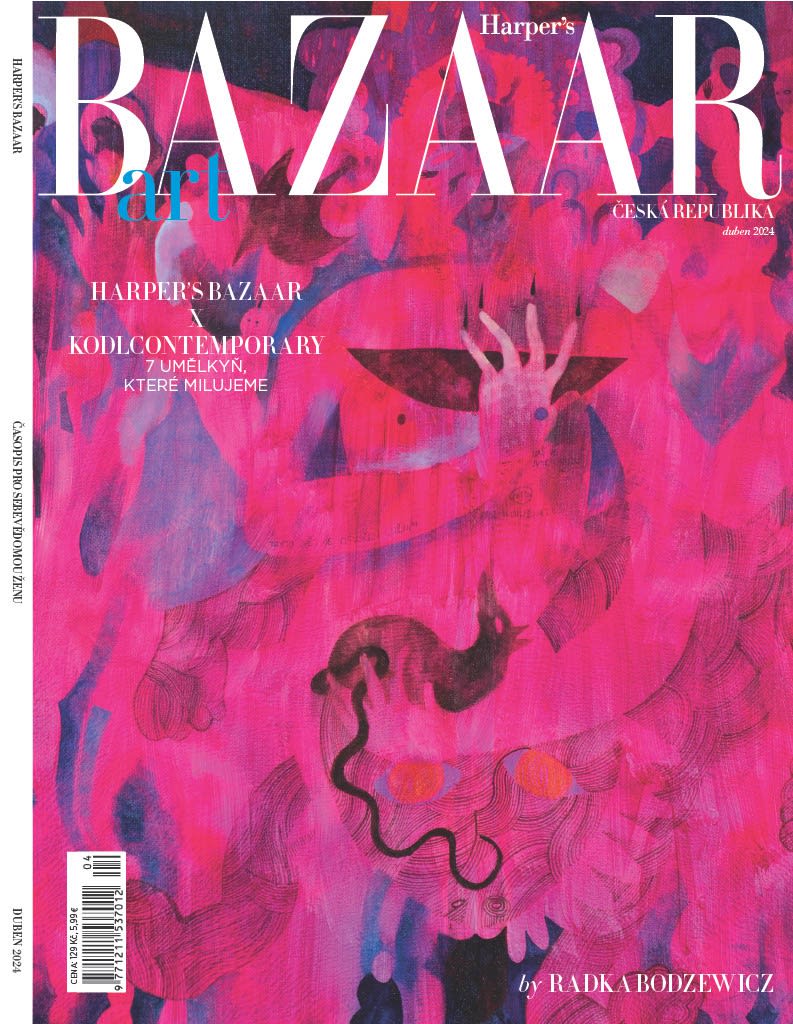 Radka Bodzewicz on the cover of Harper's Bazaar