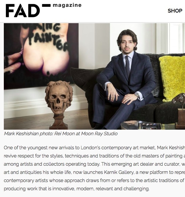 Mark Keshishian in FAD Magazine