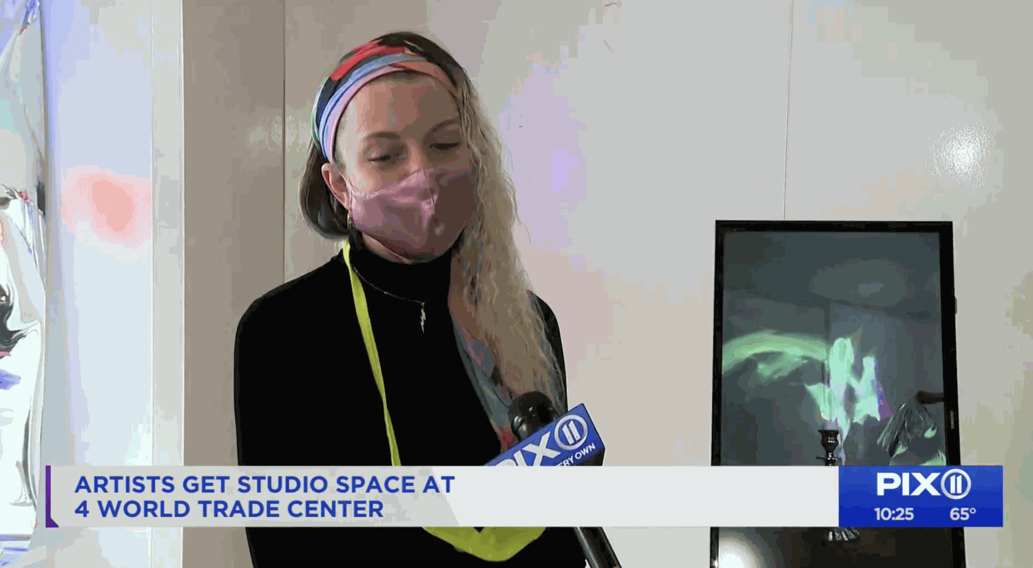 PIX11 News: Artists find space inside NYC office buildings