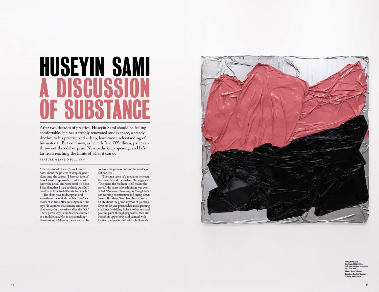 Huseyin Sami: A Discussion of Substance, Vault Magazine