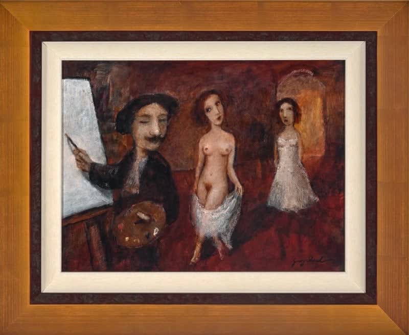 Garry Shead, Rembrandt and Muse, ca. 1995