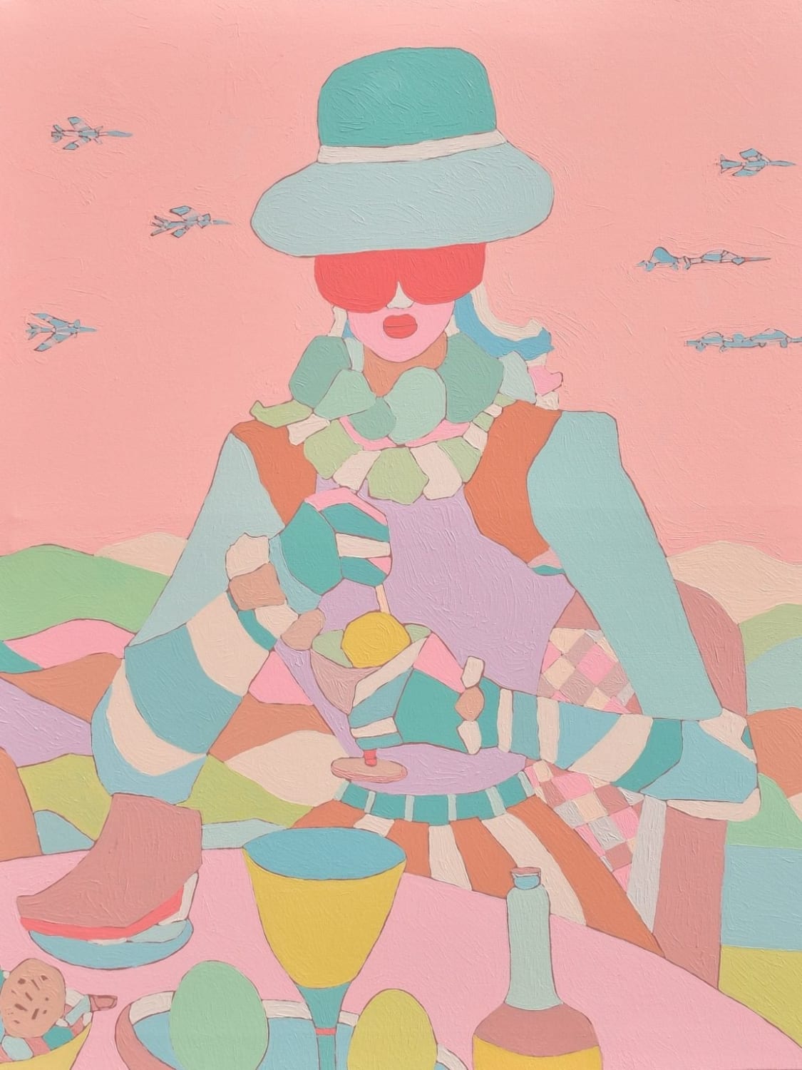 Raj Chowdhury, With the Cyber Yellow Ice cream, 2022
